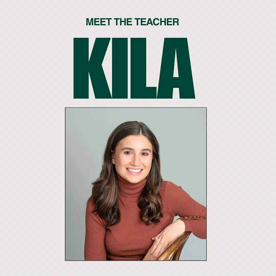 We are so happy to welcome Kila to our studio family as an apprentice instructor- she's already bringing such a wonderful energy to our studio community! You can find her on our schedule on Mondays at 6:30 am and Thursdays at 6 pm.
I discovered Pila