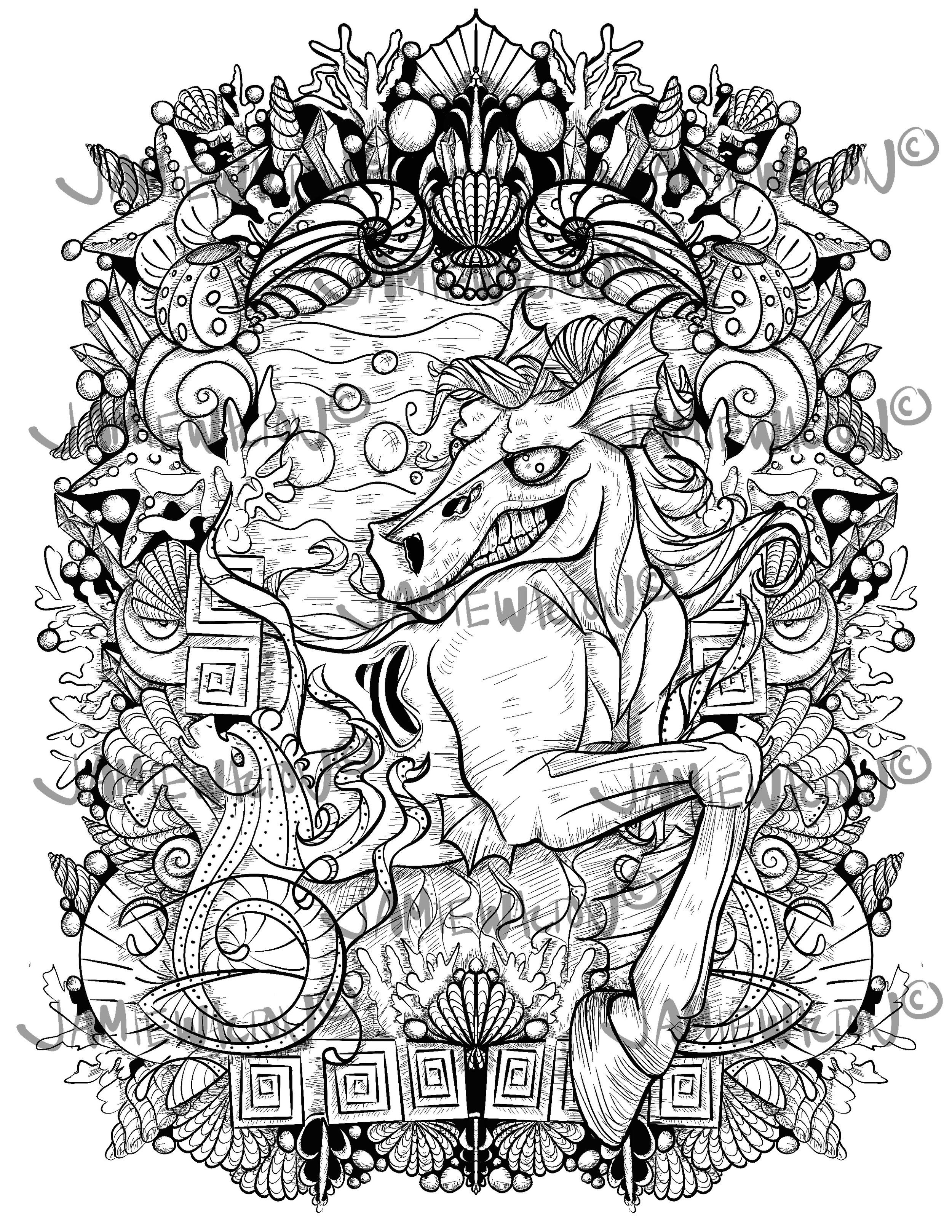 Kelpie Coloring Page