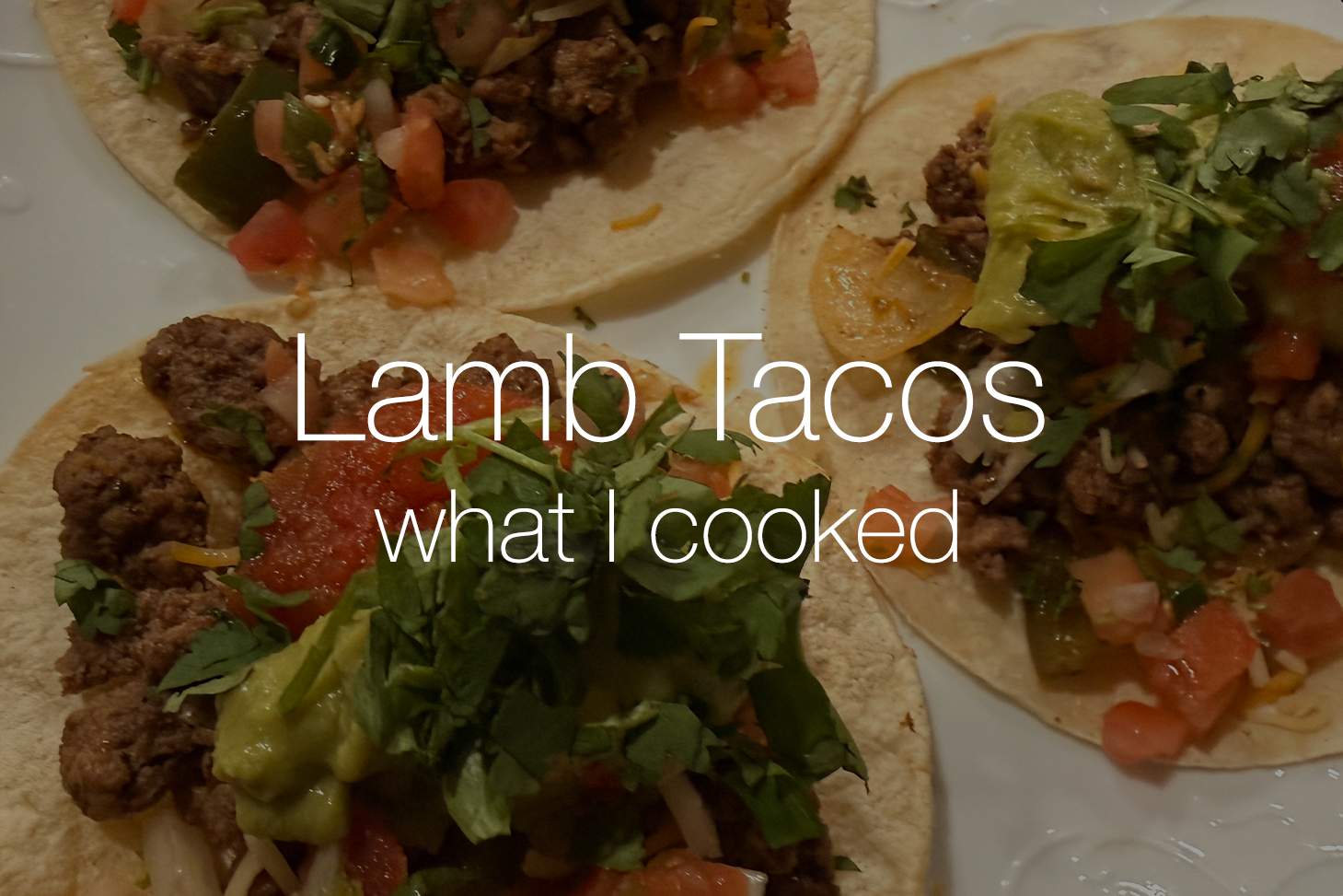 Lamb Tacos