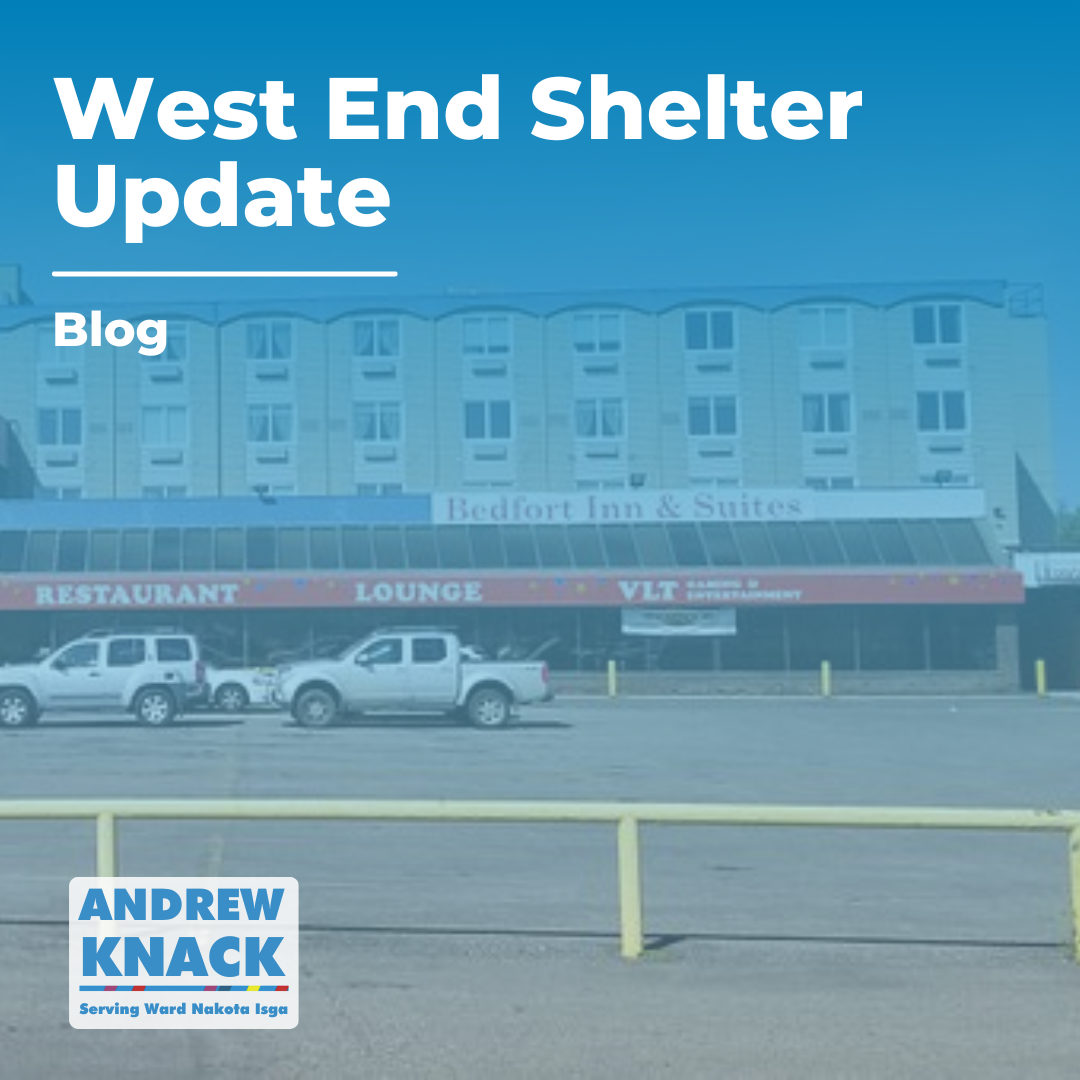 West End Shelter Update