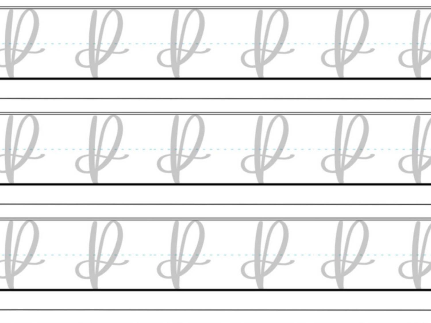 P in Calligraphy Drills