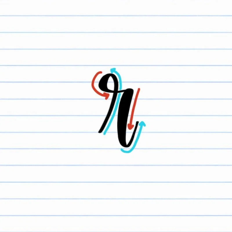 Calligraphy R: Uppercase, Lowercase, Strokes & Practice