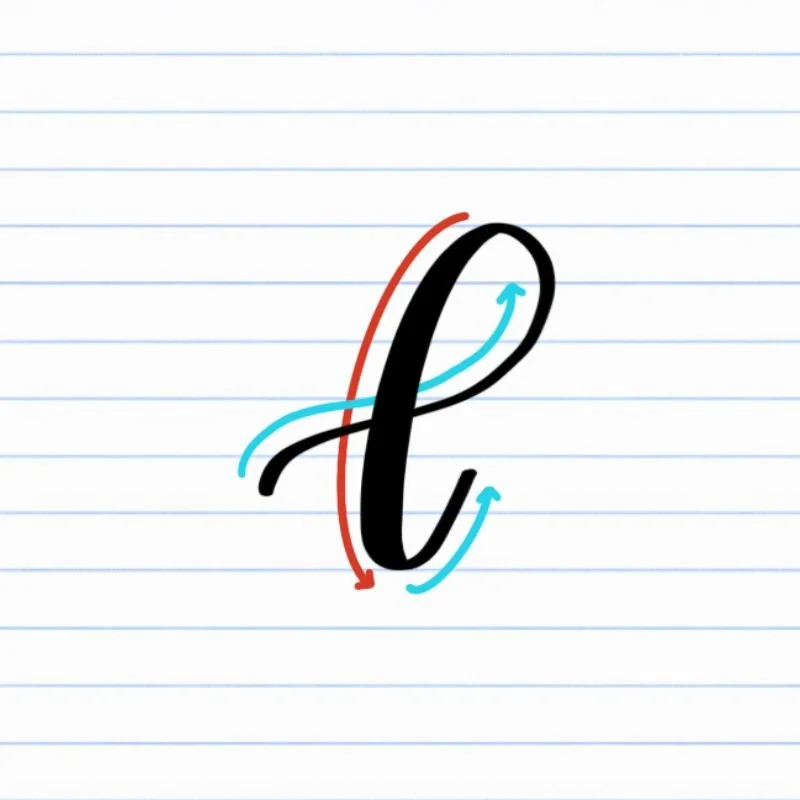 How to Hand-Letter l Lowercase