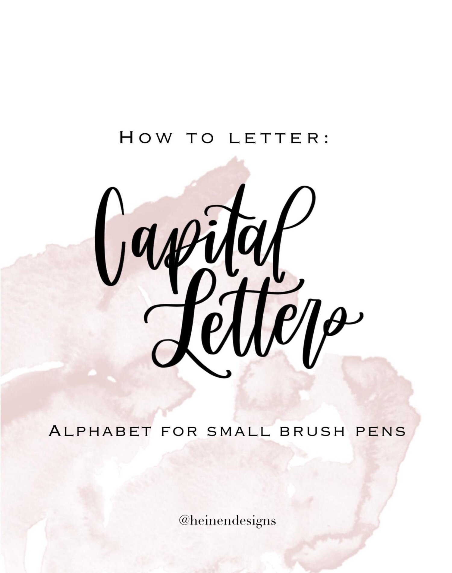 Relaxing Modern Calligraphy Practice Workbook Brush Pen Hand Lettering  Worksheets 