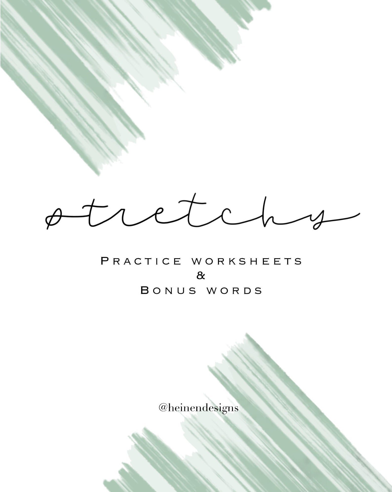 Stretched-Out Letters Guide