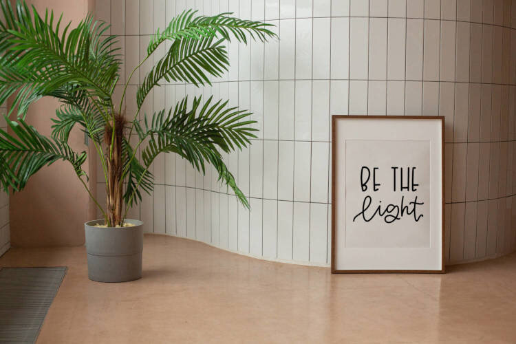 Be the Light SVG Sign