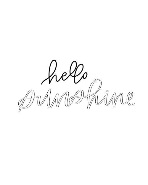 Hello Sunshine SVG
