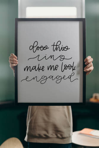 Engagement Announcement Sign SVG