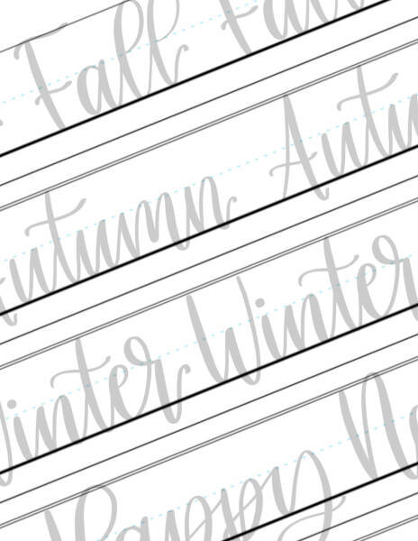 Seasons Hand-Lettered