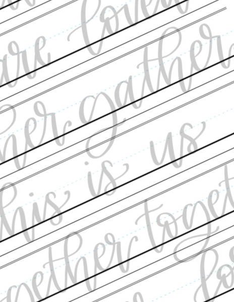 Brush Lettering Worksheets - Lower Case (Digital) — Los Angeles  Calligrapher and Engraver Darling Daydream