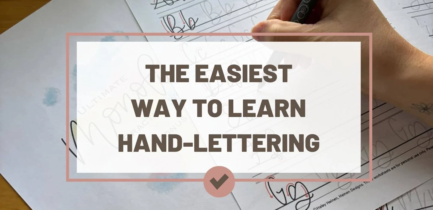 The Easiest Way to Learn Hand-Lettered Calligraphy Step-by-Step