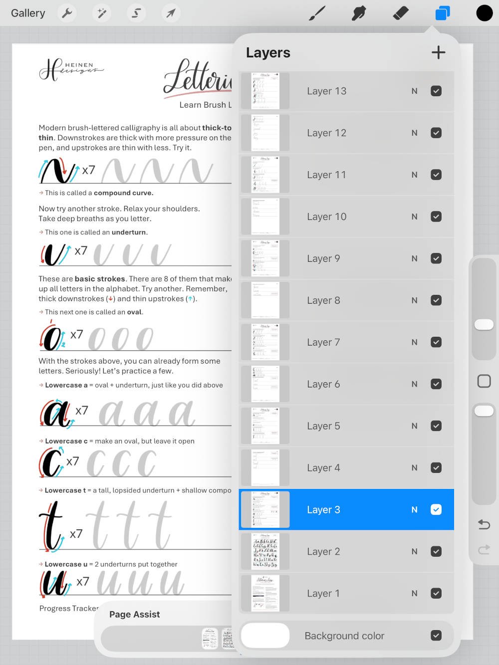 Hand-Lettering Tutorial Procreate Layers
