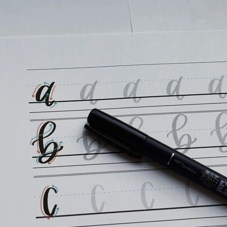 Calligraphy Letter A: Uppercase, Lowercase, Strokes & Practice