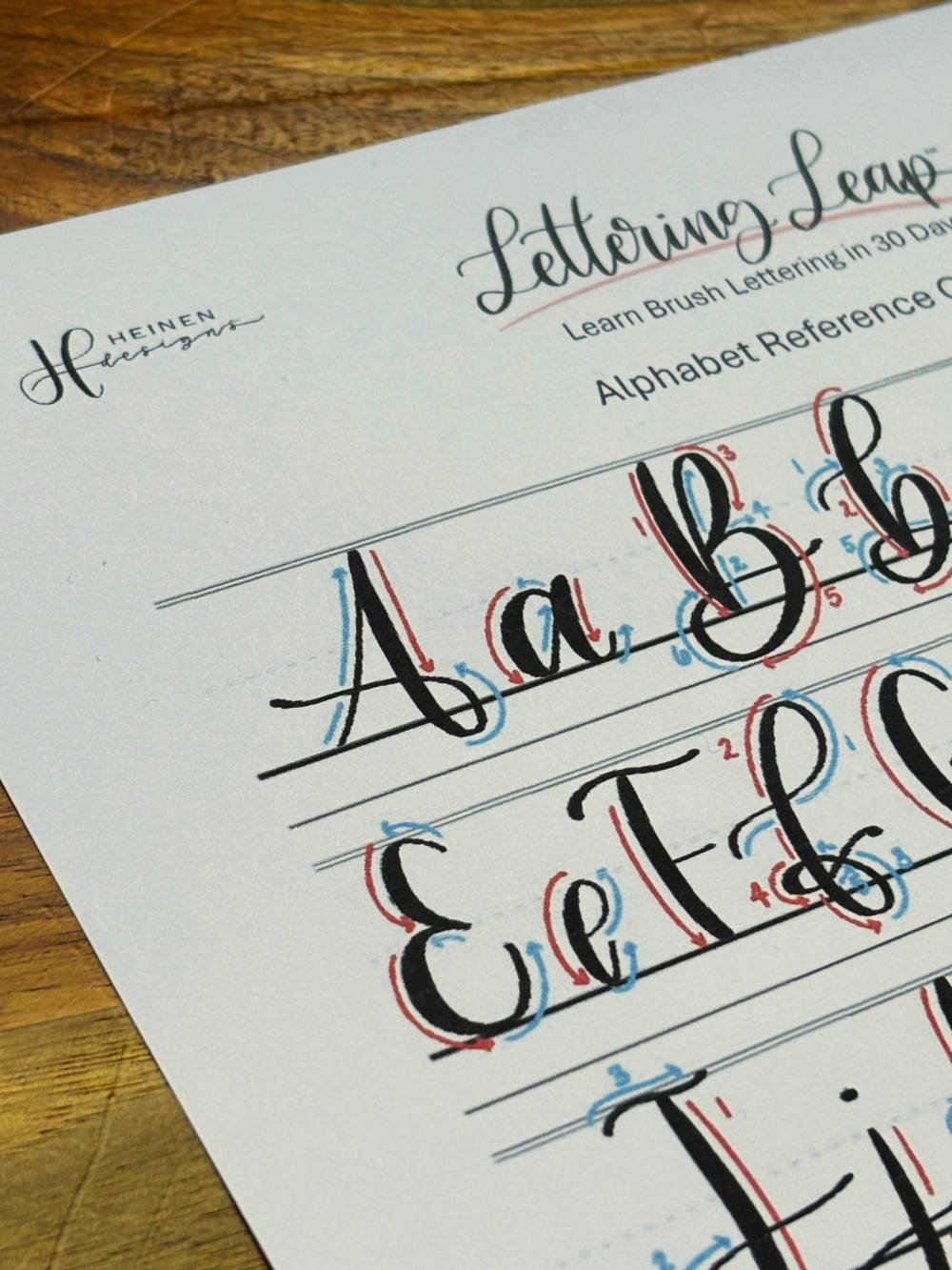 Letter A in Calligraphy