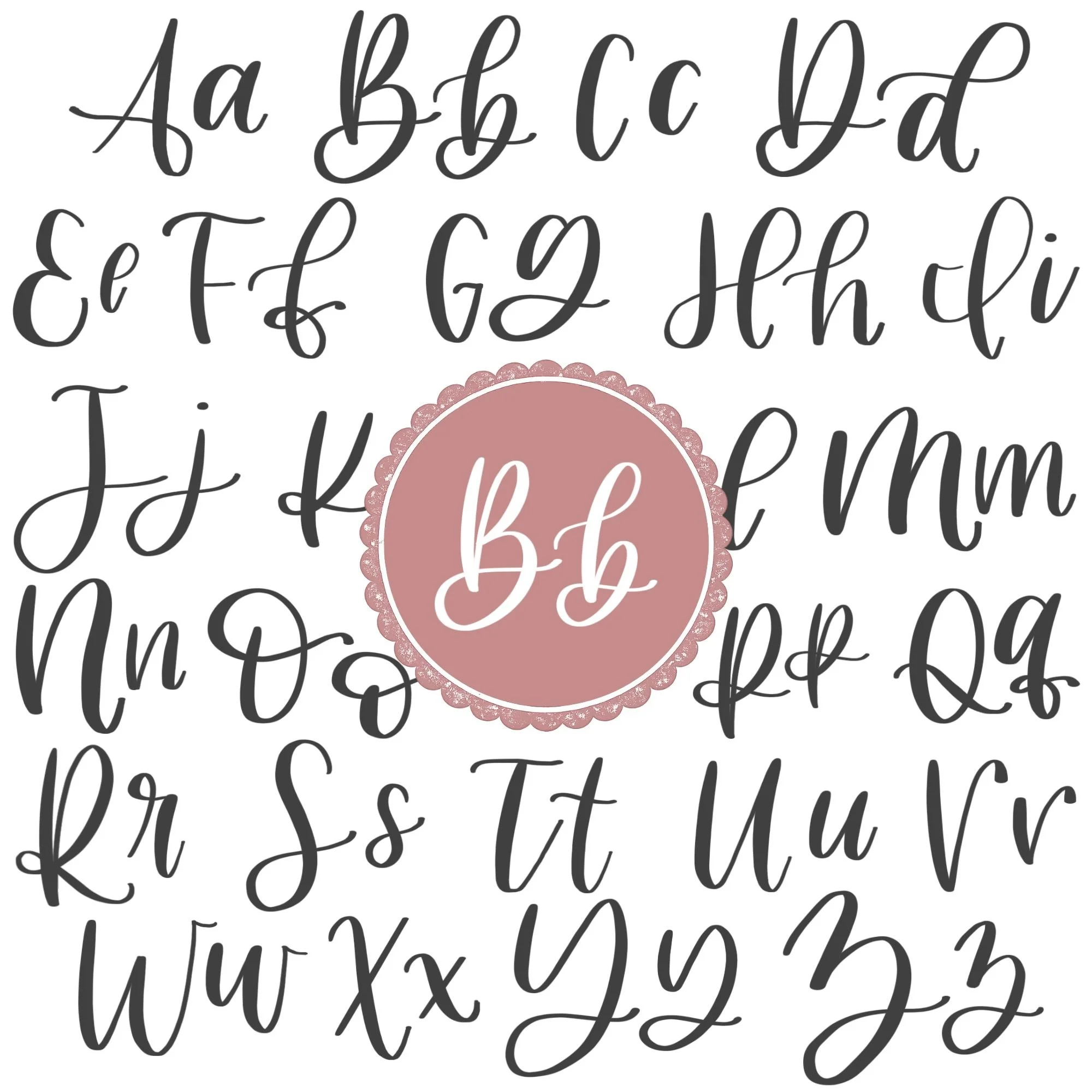 Calligraphy Alphabet B