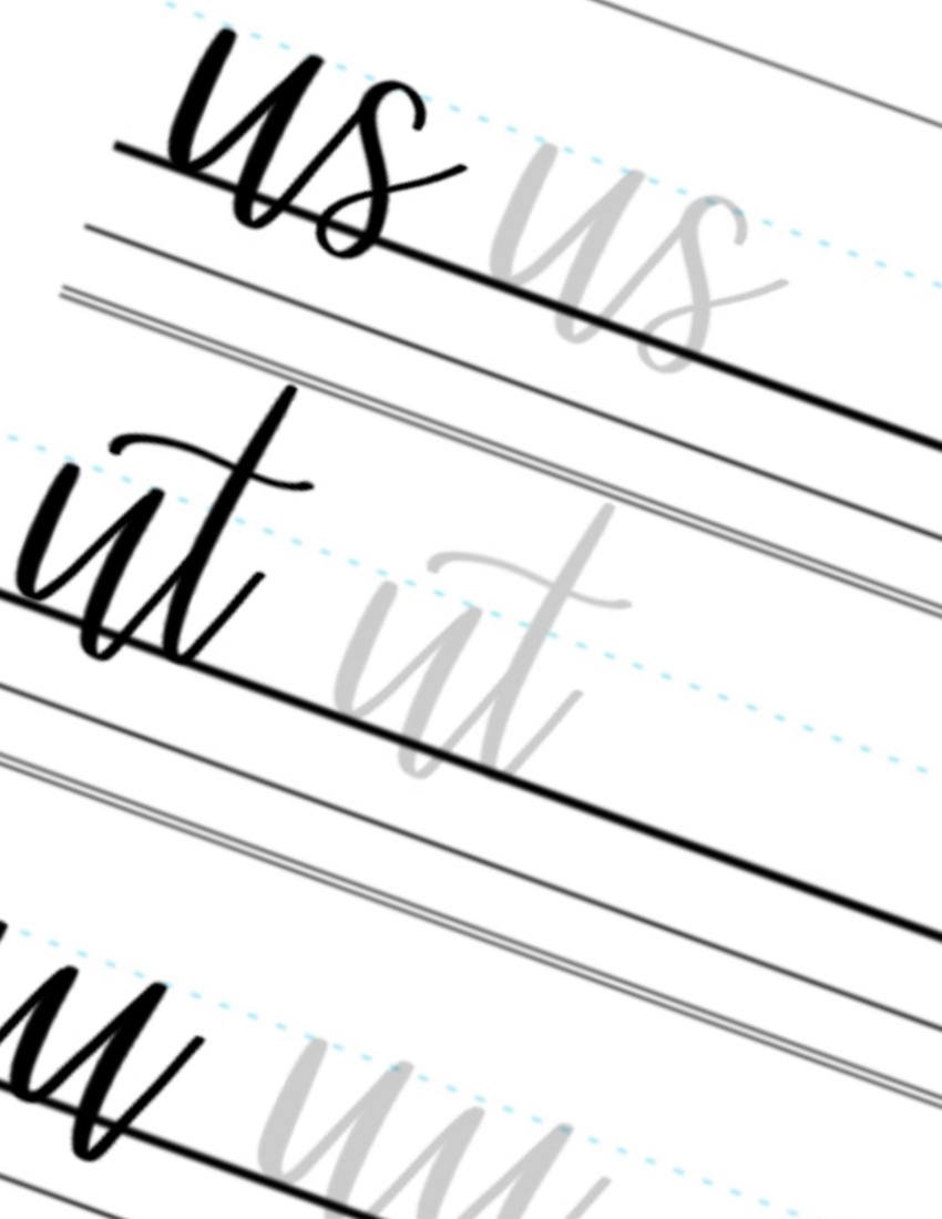 Ultimate Calligraphy Letter Combinations Guide US UT