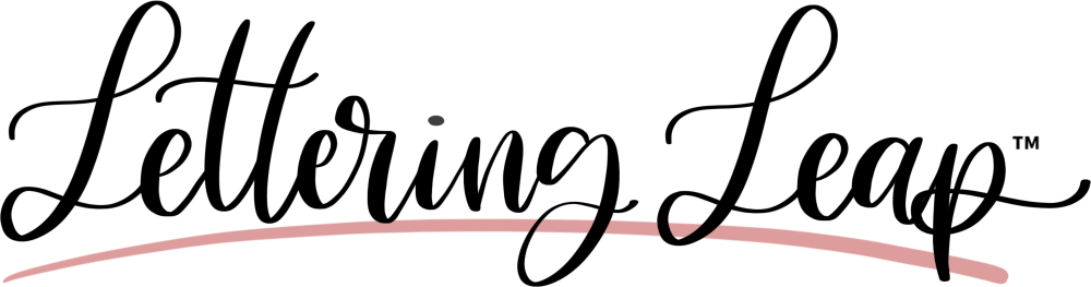 Lettering Leap Logo Heinen Designs