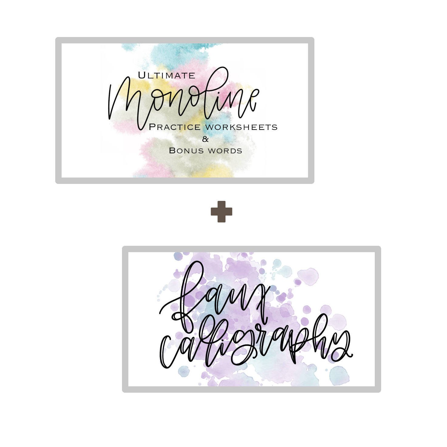 Monoline Faux Lettering Bundle Cover Image