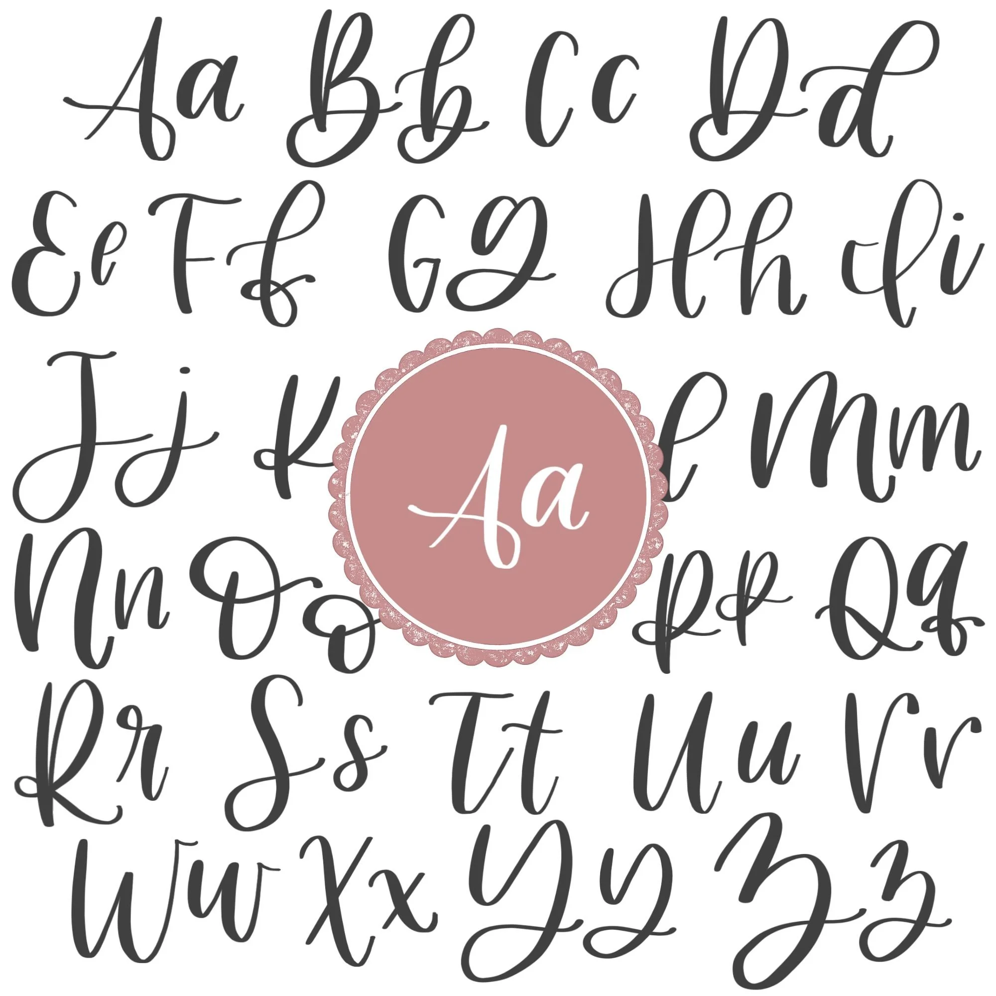 Calligraphy Alphabet A