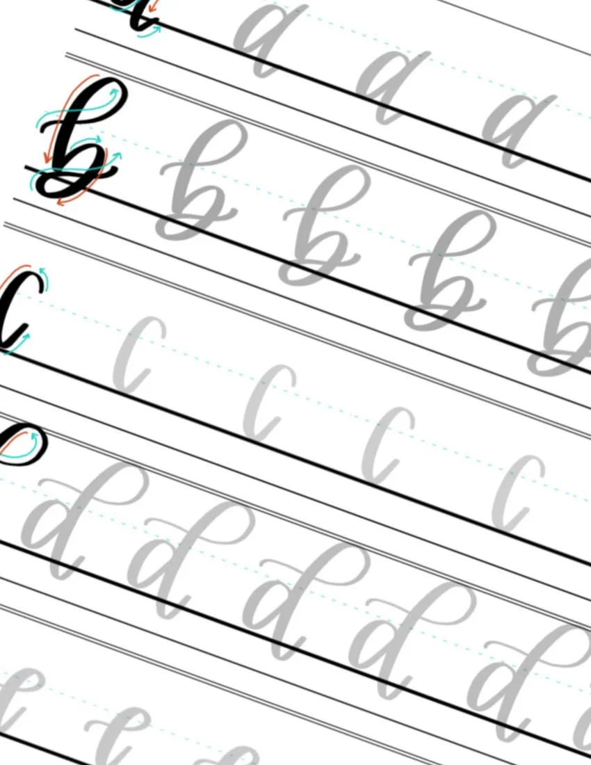 Hand-Lettering Practice Sheets