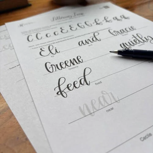 Guided Hand Lettering Tutorial