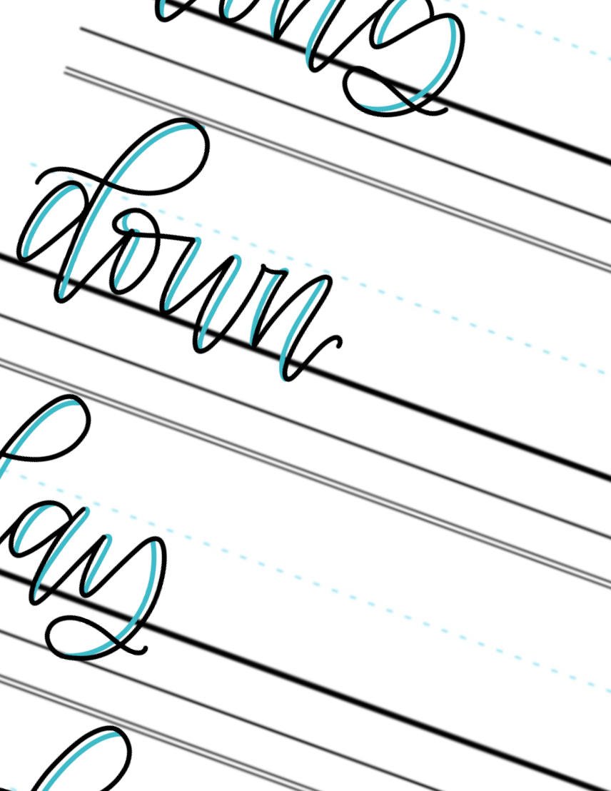 Faux-Calligraphy-Practice-Words-Down