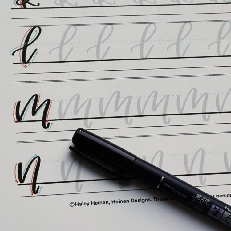 Calligraphy of M Practice