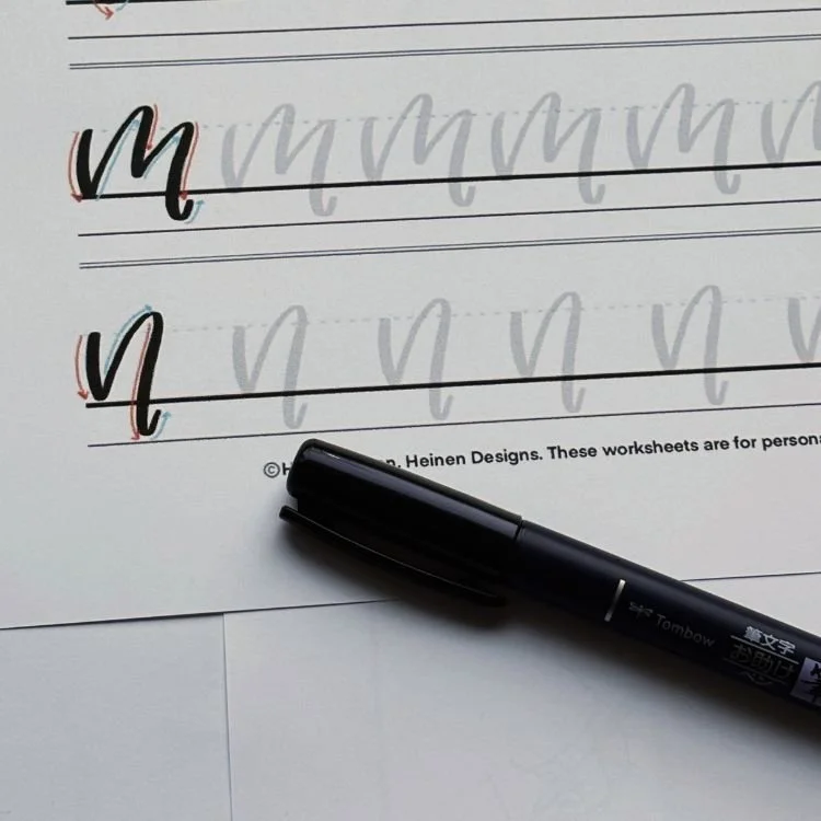 Calligraphy of N Practice