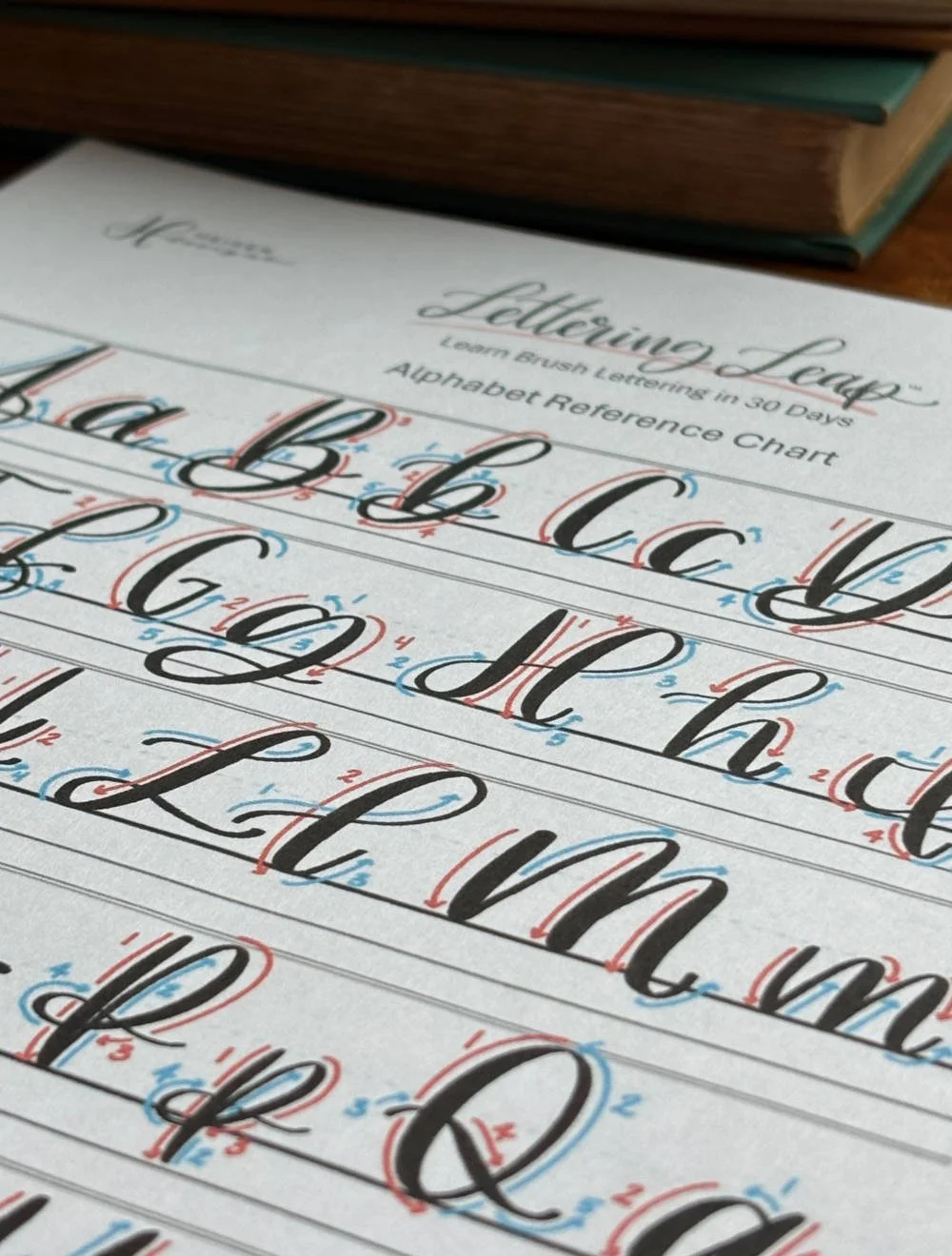 Lettering Leap Calligraphy Alphabet Chart