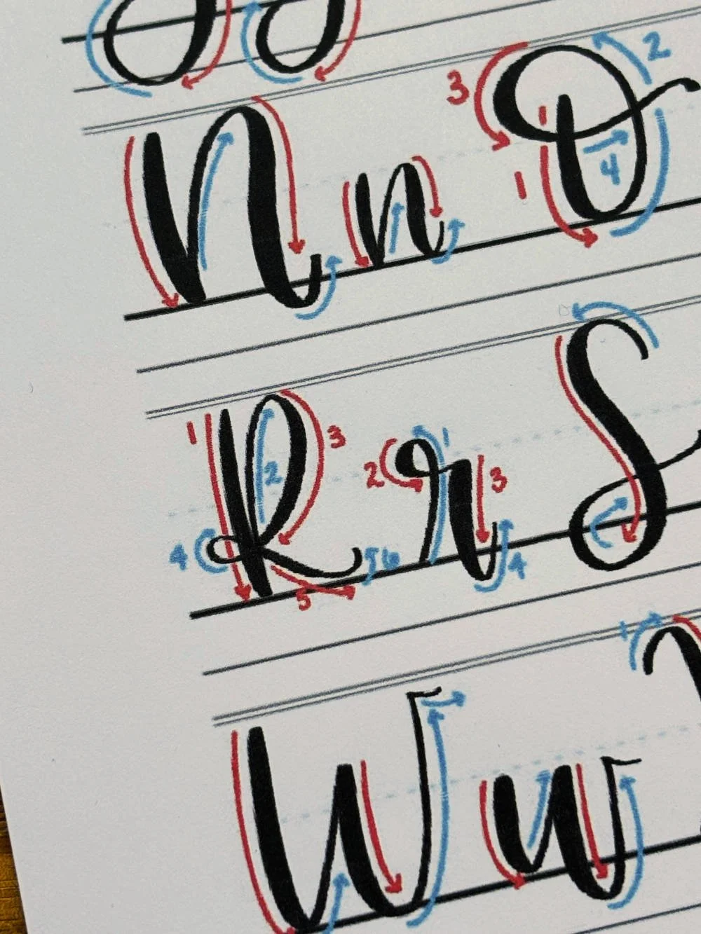 Letter R in Calligraphy