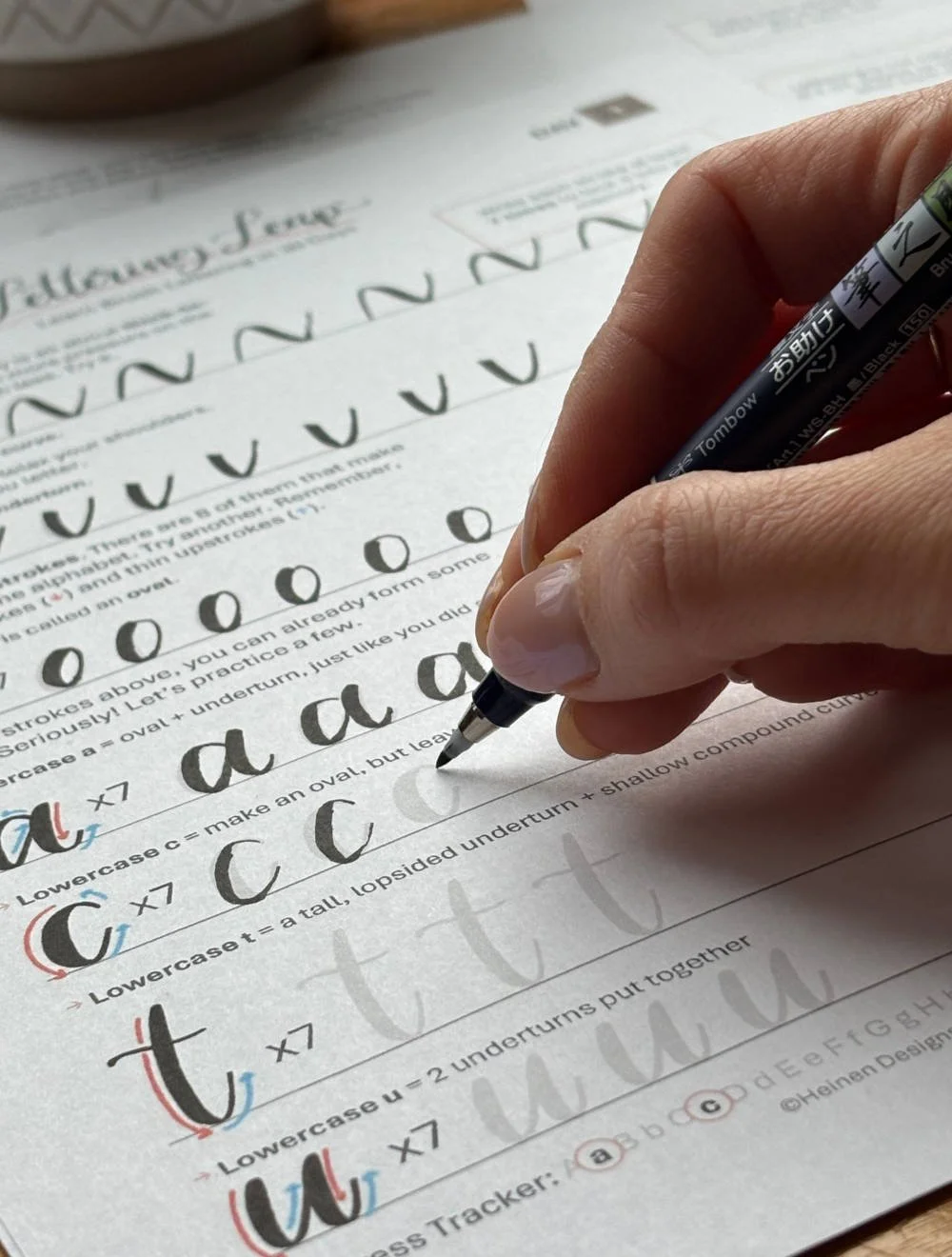 Lettering Leap Course Lesson Exercise