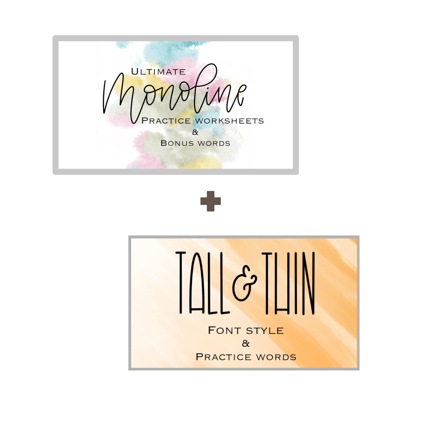 Monoline Tall and Thin Lettering Bundle Cover Image