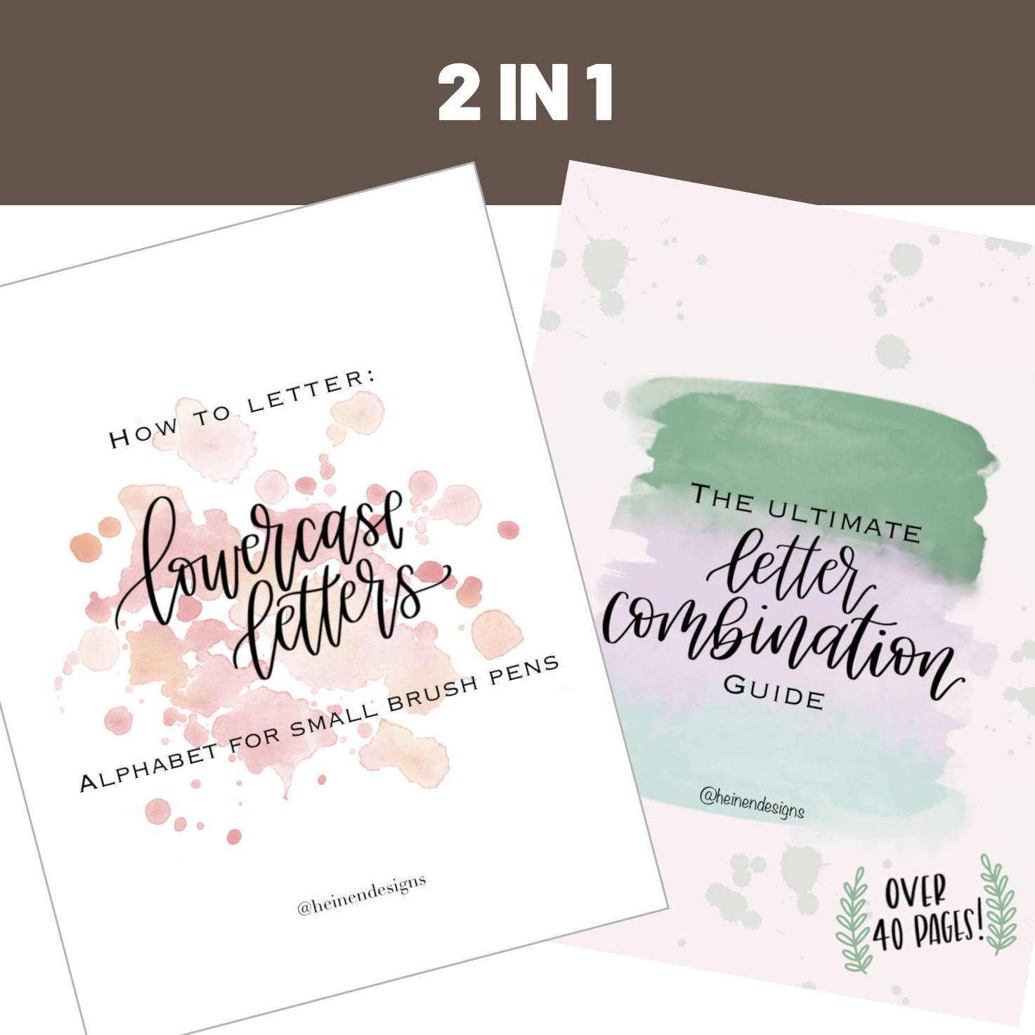 Lowercase and Letter Combo Guide Bundle Together