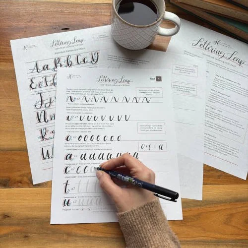 Brush Lettering Beginner Course for Non-Artistic