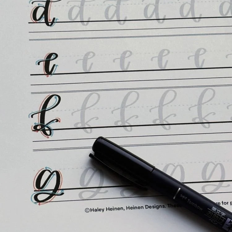 Calligraphy of F Practice