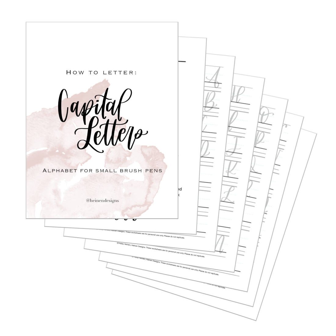 Capital Letters Worksheets Print-Out Pages