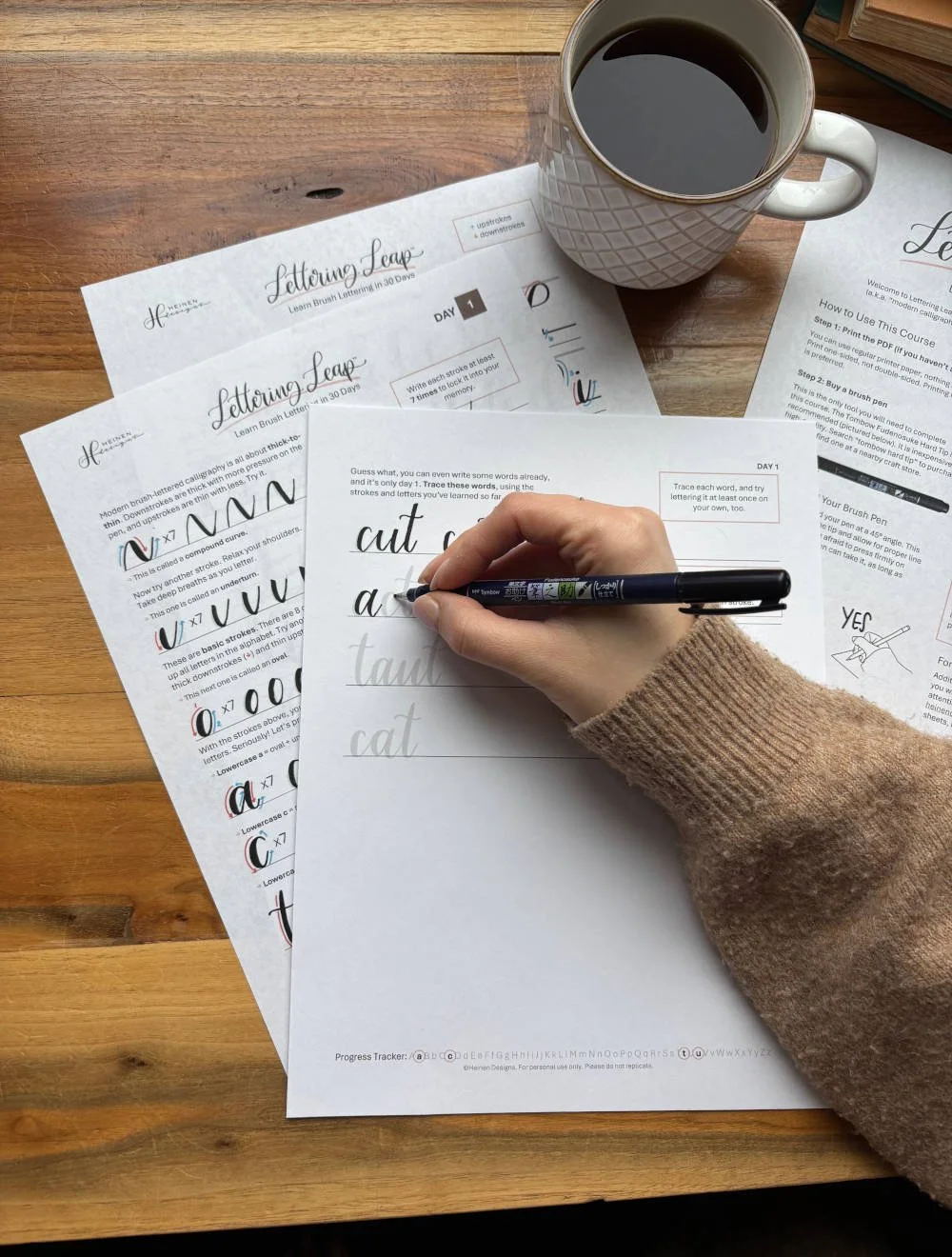 Lettering Leap Lesson Tracing Words