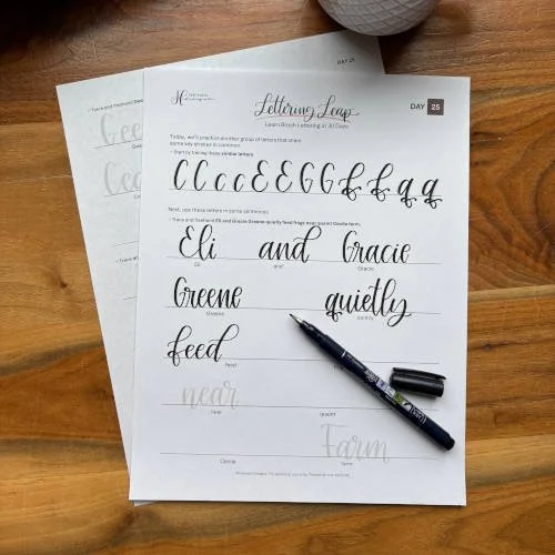 Simple Lettering Course for Beginners