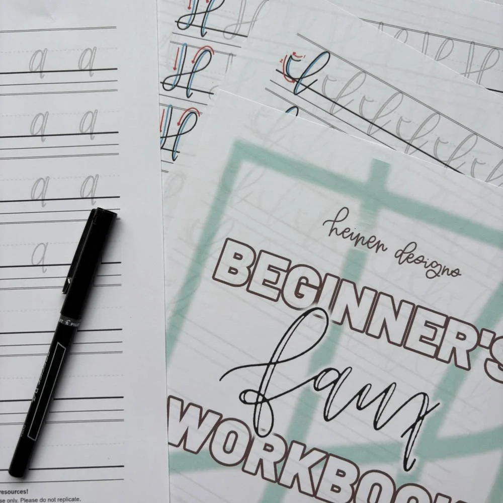 Faux Lettering Calligraphy Practice Sheets