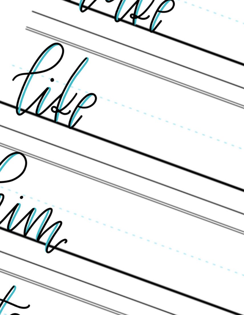Faux-Calligraphy-Practice-Words-Like