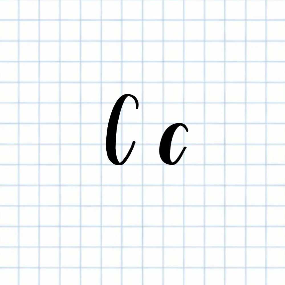 Calligraphy C Hand-Letter Lines