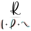 Calligraphy R: Uppercase, Lowercase, Strokes & Practice
