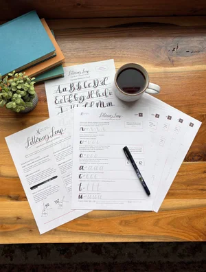 Hand-Lettering Practice Sheets