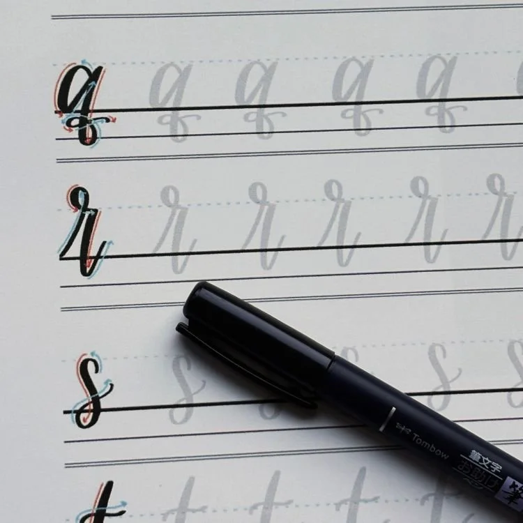 Calligraphy of R Practice