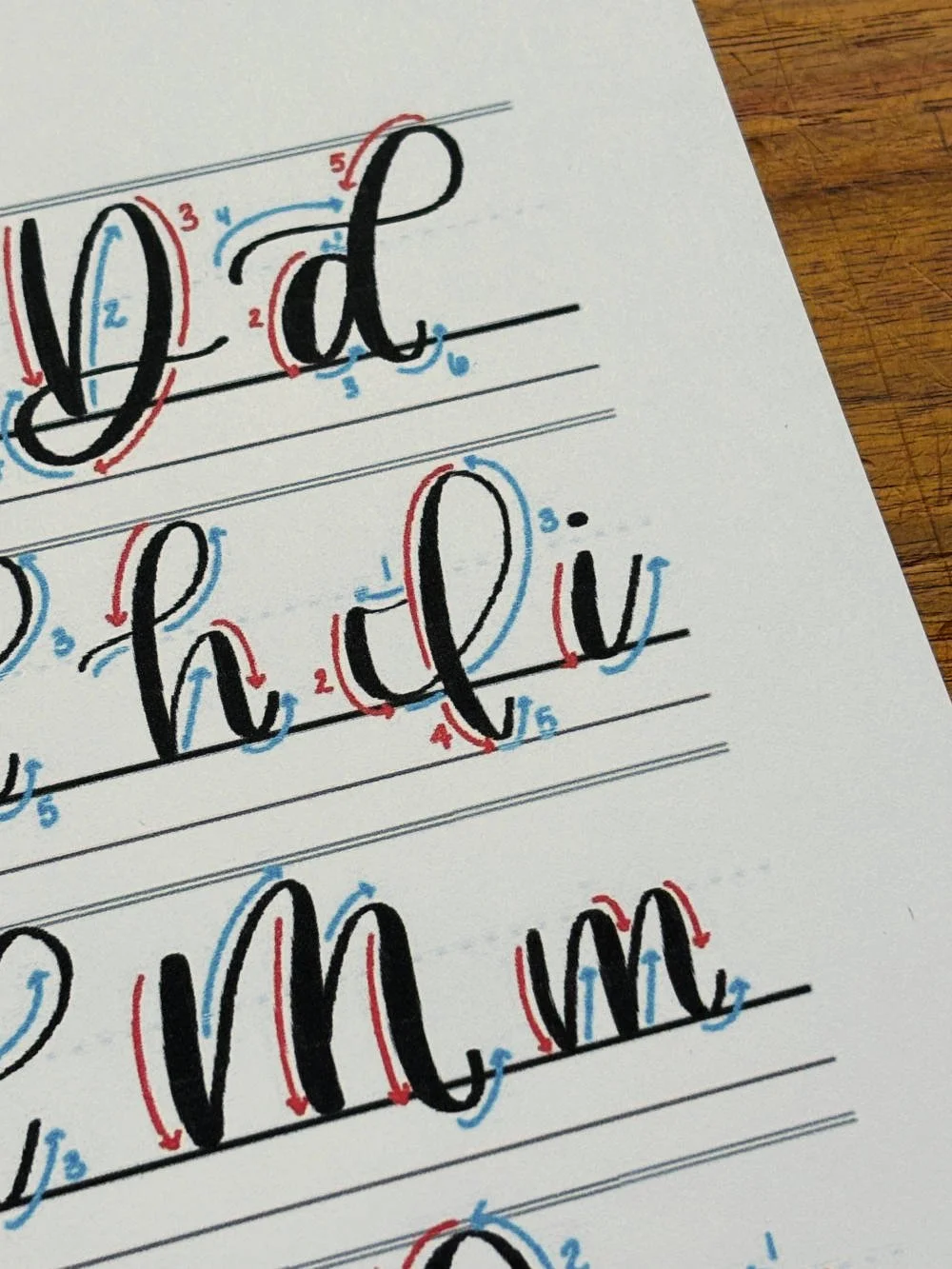 Letter I in Calligraphy