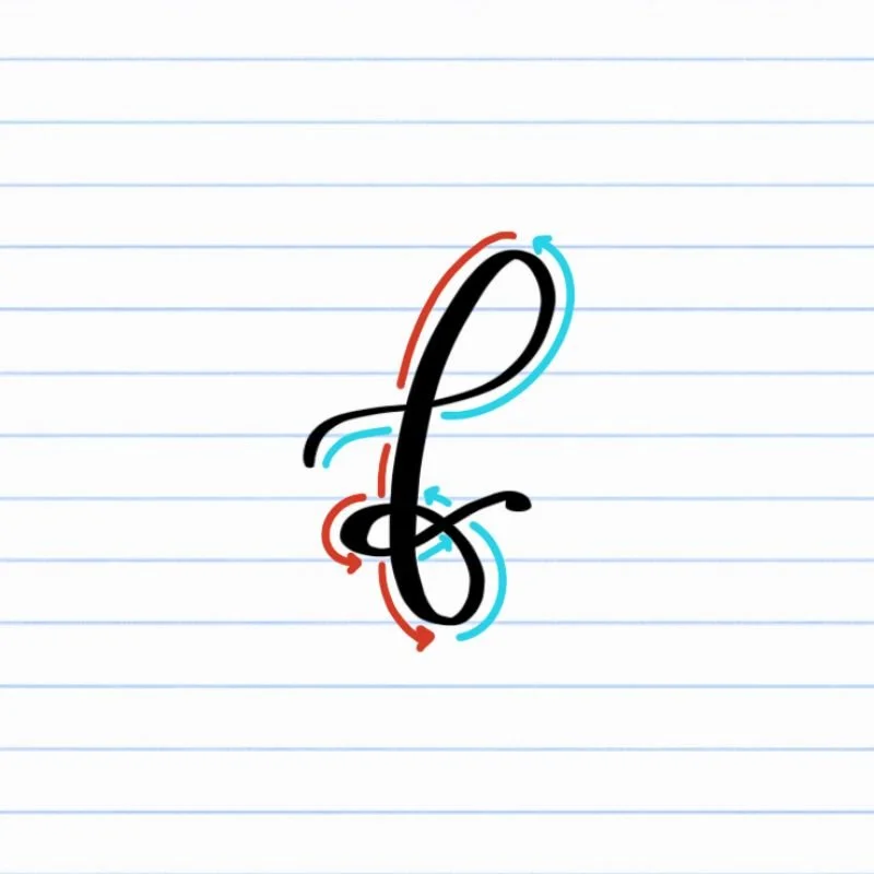 How to Hand-Letter f Lowercase