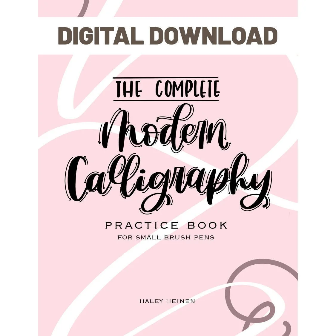 Complete Modern Calligraphy Practice eBook - PDF Download, image size:1125x1125