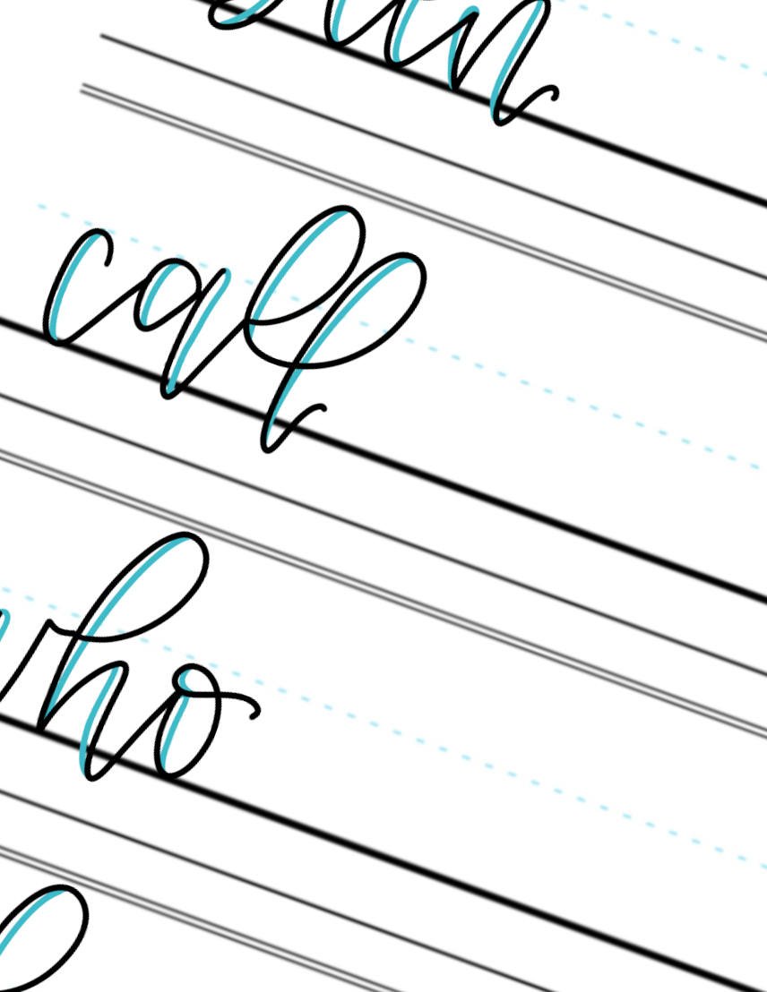 Faux-Calligraphy-Practice-Words-Call