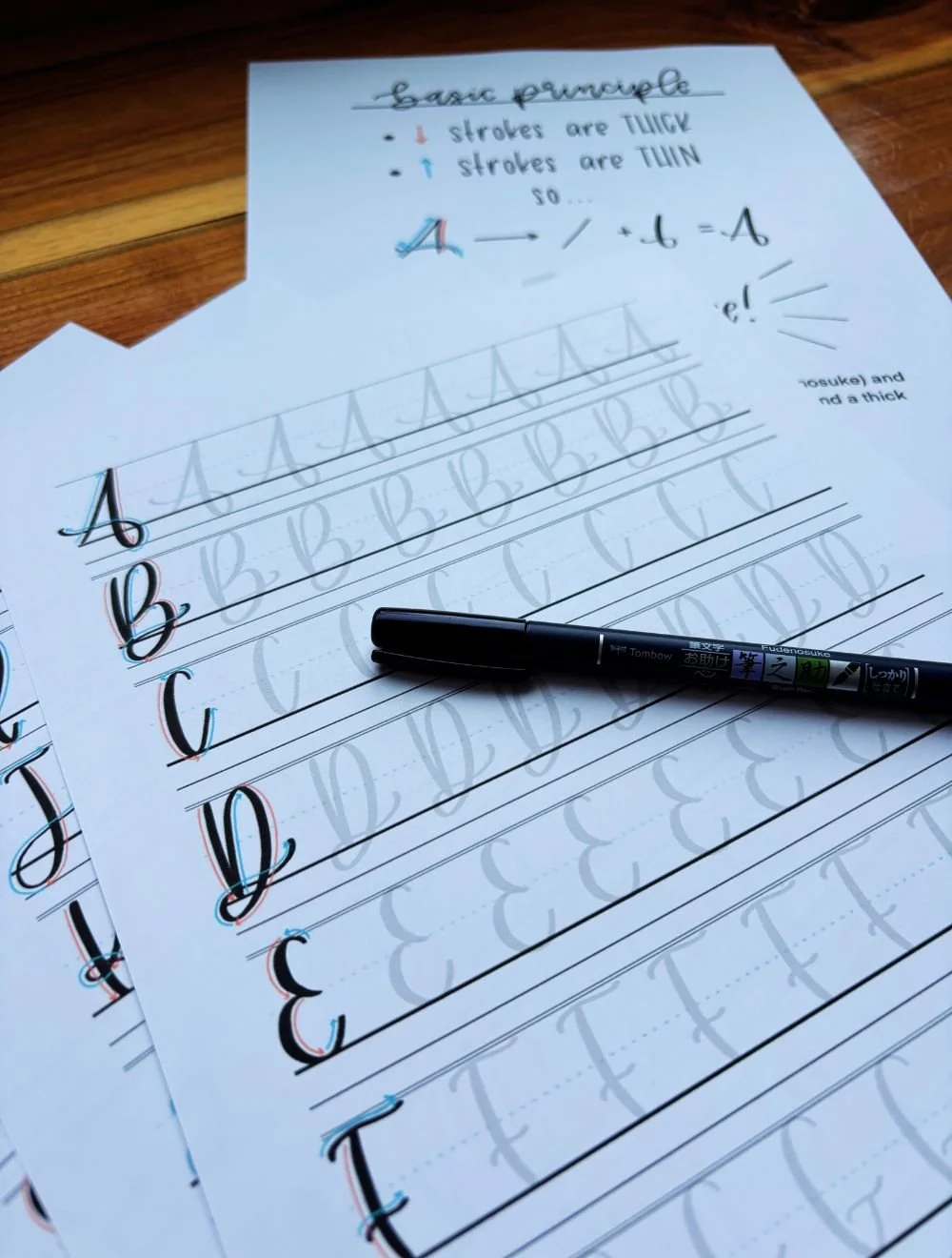 Hand-Lettering Practice Sheets