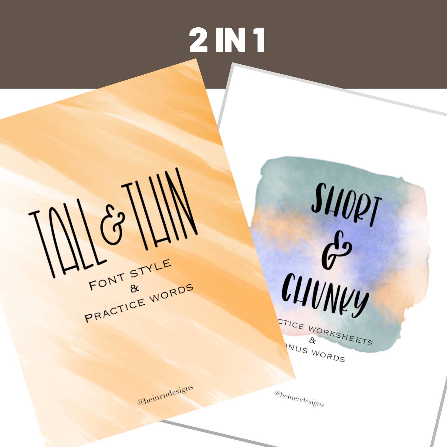 Tall Thin Short Chunky Bundle Together